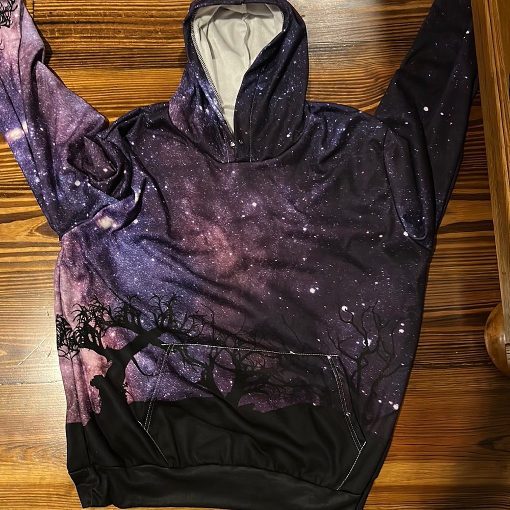 Large Plush Galaxy Hoodie